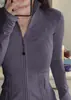Chamarra de yoga rosa ajustada para mujer, nuevo modelo otoño 2026, ropa deportiva y de fitness con protección solar, top para mujeres petite