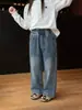 2026 Novidades de Outono para Meninas Jeans Confortável e Fashion Jeans de Outono Novo Estilo Tendência Coreana Casual Jeans de Perna Reta