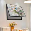 Caja de Medidor Eléctrico Yinghao Pintura Decorativa Cubierta de Caja de Distribución de Bajo Voltaje Pintura de Cubierta Atmósfera Fresca Floral Pastoral Sin Taladro