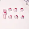 Lindas Decoraciones de Arte de Uñas de Dibujos Animados Estilo Japonés con Sombreros, Pequeños Accesorios de Resina, Accesorios de Arte de Uñas DIY Hello Kitty