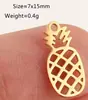Colgante de Joyería Nuevo de Acero Inoxidable Transfronterizo Pequeños Accesorios Serie Frutas Sandía Cereza Fresa Uva Piña Pulido