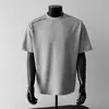 Nova camiseta de manga curta para homens, estilo coreano de verão, moderna, simples, top de meia-manga, estilo Hong Kong, camiseta de marca casual solta e moderna