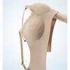 Ropa interior transpirable con ribete de encaje, sin costuras, amigable con la piel, fresca y cómoda, anti-flacidez, reducción lateral del busto, sin varillas, sujetador de broche