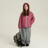 [Liquidación Especial] Sudadera con Capucha Acolchada de Algodón Estilo Coreano para Niños Mayores, Modelo de Invierno, Chaqueta Acolchada Cálida a Prueba de Viento para Niños