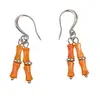Pendientes Europeos y Americanos de Concha de Bambú con Borlas, Pendientes de Personalidad de Nicho de Lujo Ligero, Pendientes de Estilo Minimalista de Alta Gama