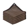 Malla de sombreado marrón Red de sombreado para patio terraza Red de sombreado para balcón exterior Red de protección solar para coche Tela de sombreado para aislamiento térmico de plantas