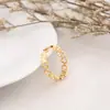 Moda Transfronteriza Japonesa y Coreana Anillo Sencillo Hueco Corazón a Corazón Suave Amor Anillo Abierto Ajustable Estilo Pareja