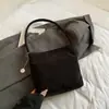 Bolsa de Compras de Veludo Cotelê Portátil Bolsa de Veludo Estilo Japonês Feminina Estudante Ombro Harajuku Grande Capacidade Bolsa para Aula de Reforço