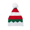 Gorros de Navidad para Hombres y Mujeres, Nuevos Estilos de Otoño e Invierno, Gorros de Navidad con Cascabeles, Gorros de Lana con Bloques de Color, Gorros Tejidos Festivos al por Mayor