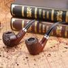 Fábrica Original Esculpida Resina Baquelite Cachimbo Filtro Lavável Curvo Masculino Portátil Martelo Cachimbo