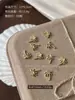 Mini Coqueiro Estrela do Mar Decorações Metálicas para Unhas Acessórios de Liga 3D Tendência Decoração de Unhas de Verão Atacado