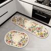 Alfombrillas de Cocina de Lujo Ligero de Barro Diatómico, Alfombrillas Absorbentes de Aceite y Resistentes a Manchas, Set de Alfombrillas Largas Resistentes a Manchas y Fáciles de Limpiar para Cocina y Alfombrillas