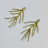 Ramas secas efecto cobre fundido tridimensional latón cobre en bruto tronco diy semiacabado tocado colgante de bambú ramas característico
