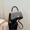 Bolsa de Mão Feminina de Luxo Nova Primavera 2025 Versátil Ins Bolsa de Ombro Transversal Elegante Simples Pequena Quadrada