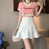 Traje Negro Pequeño Falda Sirena Talla Grande para Mujer Verano Nuevo Falda Corta Cintura Alta Adelgazante Línea A Bodycon