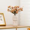Arte Floral Shumen Flor de Camomila Artificial Flor Falsa Decoração Vaso de Cerâmica Retrô Arranjo de Flores Decoração Decoração de Alto Padrão