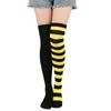 Calcetines Ab de Bloques de Color Europeos y Americanos Transfronterizos para Pies Izquierdo y Derecho Calcetines de Halloween Calcetines de Fiesta Hasta la Rodilla para Actuaciones Escénicas Cosplay