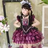Vestido de Halloween para Meninas Diabinha Bruxa Cosplay Princesa Crianças Kuromi Lolita Vestido de Aniversário Saia Bufante 6