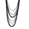 Collar de Cadena de Cristal Exagerado de Múltiples Capas Estilo Gótico Atmosférico Europeo y Americano Cadena de Clavícula de Alta Gama para Mujeres