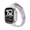 Adecuado para Apple iWatch S11, correa de silicona delgada para reloj con hebilla, tejido de sarga, correa para Apple Watch