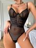 Lencería sexy europea y americana nueva de suministro transfronterizo, comercio exterior de venta caliente, malla hueca sin espalda, traje de una pieza en stock w646