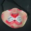 Máscara de payaso de media cara máscara divertida máscara de látex de media cara actuación de danza vestido máscara de truco al por mayor