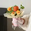 Amazon Transfronterizo Diosa Hilo de Tejer Cubo Ramo de Flores Artificiales Decoración Girasol Esponjoso Pequeño Regalo Venta al por Mayor Transfronteriza