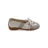 Zapatos de Entrenamiento Alemanes Genuinos de Cuero Estilo Mamá de Uva para Mujer, Aumento de Altura 4cm~ Patchwork Punta Redonda con Cordones Zapatillas Casuales Tipo Ballet