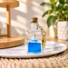 Llavero Creativo Portátil con Colgante Líquido del Mundo Marino, Juguete Delfín de Arena Movediza para Alivio del Estrés, Regalo de Cumpleaños