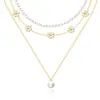 Accesorios nuevos europeos y americanos transfronterizos de Amazon, gargantilla simple multicapa de diseño nicho, collar moderno y elegante para mujer