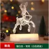 Luz de Atmosfera Acrílico Formato de Árvore de Natal Luz Lanterna Digital Luminosa Luz Decorativa Interna Luz de Mesa Noturna Atacado