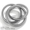 Anillo de Moda para Mujer Estilo Europeo y Americano Acero de Titanio Exagerado Hueso de Serpiente Pulsera Elástica Multi-Anillo Elegante Personalizado Serpiente Pulsera Impermeable