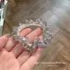 2026 Año Dos Tonos Strass Goma para el Cabello Parte Trasera de la Cabeza Peinado Estilo Coreano Dongdaemun Completo Strass Lujo Ligero Moño Accesorio para el Cabello Anillo para el Cabello