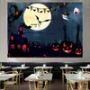 Tela de Fondo de Halloween Estilo Nórdico Tela Colgante ins Decoración Dormitorio Chica Celebridad de Internet Arreglo de Mesita de Noche Tapices Pared de Dormitorio
