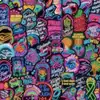 50 pegatinas de graffiti de salud mental neón para decorar cuadernos, papelería, equipaje y libretas - perfectas para la temporada de regreso a clases, e impermeables