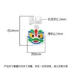 Nuevo Colgante Despertar León Chino Estilo Plata de Ley S925 Material de Accesorios de Plata para Pulsera de Cristal Wenwan DIY