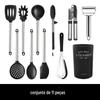 Aço inoxidável silicone utensílios de cozinha conjunto espátula colher de sopa raspador batedor de ovos cozinha doméstica antiaderente utensílios de panela suprimentos