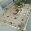 Toalha de mesa de PVC impermeável anti-queimadura metal sem flores toalha de mesa quadrada retangular entrega em peça única