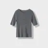 Tienda Insignia Shanghai Dan Nong/Suéter de Lana Merino de Alta Gama con Escote Bardot para Mujer 1102 1101
