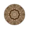 Alfombrilla de ratón estilo retro europeo con logotipo personalizado, alfombrilla de ratón redonda pequeña engrosada, productos periféricos para ordenador de casa
