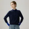 Suéter de Cachemira Color Block para Mujer, Cuello Semi Alto, Manga Larga, Suéter Pulóver, Otoño Invierno, Casual, Versátil, Capa Base de Punto
