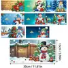 Tarjetas de Felicitación Navideñas Populares Transfronterizas Multiserie Hechas a Mano con Diamantes Juego de 9 Piezas con Sobres Pegatina de Diamante Dibujos Animados Juego de 6 Piezas