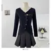 Top de Punto Irregular de Manga Larga con Cuello en V y Bordes Fruncidos para Mujer, Otoño e Invierno, Corte Ajustado, Top Favorecedor para Mujer