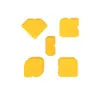 Raspador de pegamento ángulo macho ángulo hembra raspador de vidrio hermoso raspador de costura baldosa cerámica hermoso raspador de costura juego de 4 piezas de raspador de pegamento suministro transfronterizo
