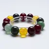 [Jinghong Tudo] Pulseira de Cristal Natural Quartzo Rutilado Verde Feminina Mais Fácil de Combinar Presente Pulseira de Cristal Branco Atacado
