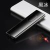 XF1802 sensor de huellas dactilares de hielo encendedor de cigarrillos viento silencioso a prueba de viento táctil luz intermitente carga USB encendedor de protección ambiental