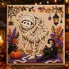 Pintura Diamante 5D Acrílica de Papai Noel Criativa Transfronteiriça Pendente de Porta Decoração de Parede Ornamento DIY