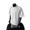 Camiseta de Manga Corta Desestructurada con Remaches Estilo Americano para Mujer y Hombre, Verano 2025 Holgada Casual Elegante Top Redondo para Pareja