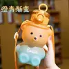 Taza de Agua Gran Capacidad Oso Lindo Chica Apariencia de Verano Popote Tetera Infantil Oso Rosa Popular Resistente a Altas Temperaturas
