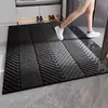 Felpudo Grueso de TPR con Patrón de Diamantes 2024, Alfombra Absorbente para Entrada de Baño